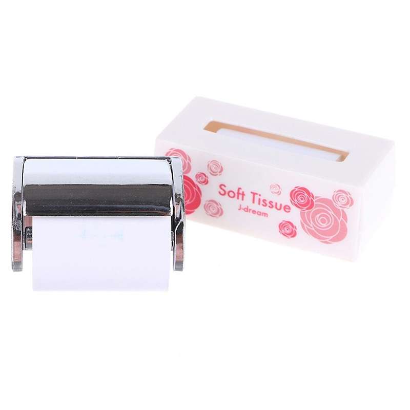 1:12 Miniature Mini Facial Tissue Toilet Paper Model Simulation Furniture Tissue Toy
