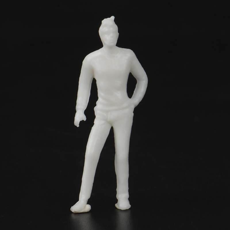 1:50 White Figures Architectural Model Human Scale HO Model Plastic Peoples,10 Pieces