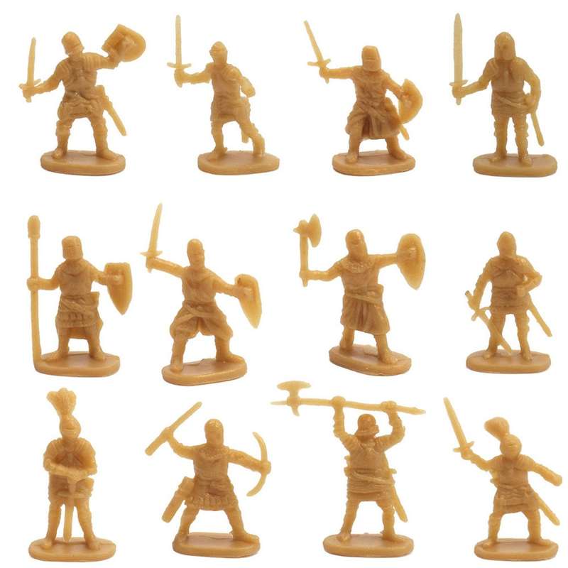 1:72 200/Set Plastic Ancient Figures Toy Archaic Soldiers Men Swordsman Action Figure DIY War Scene