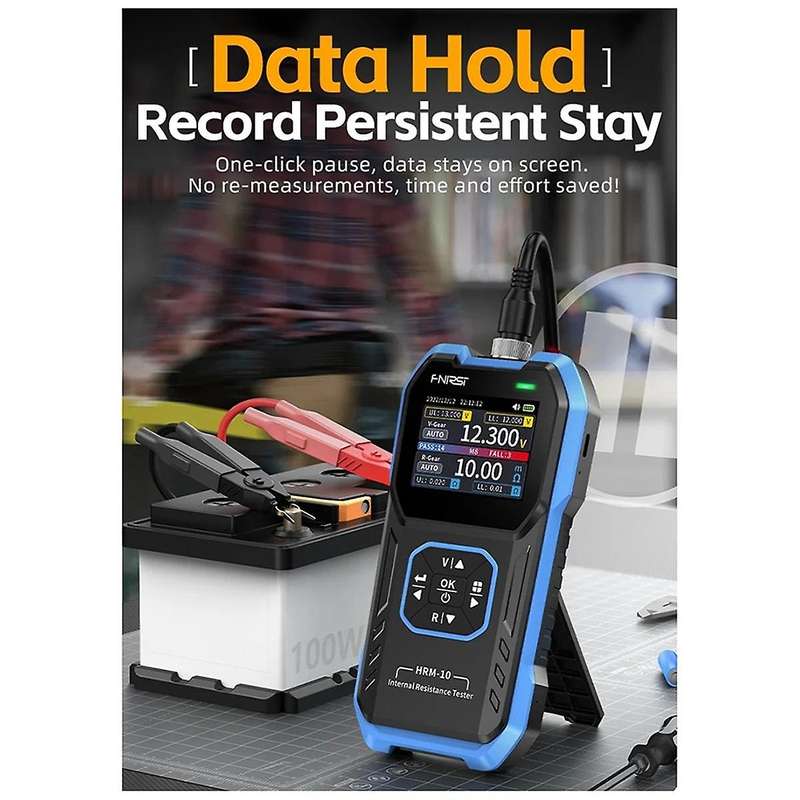-10 Battery Voltage Internal Resistance Tester 18650 AC Acid Lithium Lead Car Battery Capacitor Test