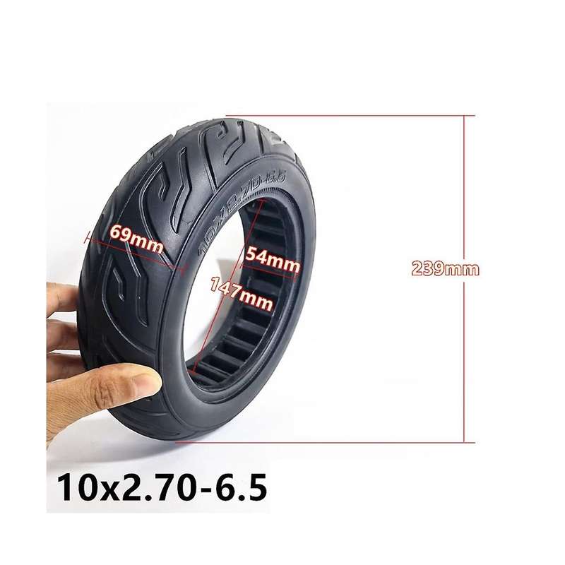 10 Inch 10x2.70-6.5 Solid Tire Universal Tyre Electric Scooter Rubber Replacement