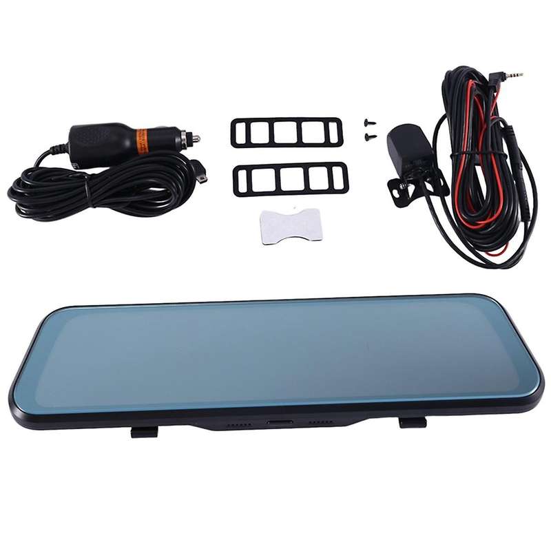 10 Inch1080p Car Dvr Mirror Dash Cam Dual Lens Dashcam Full Hd Drive Recorder Stream Dash Car Camer