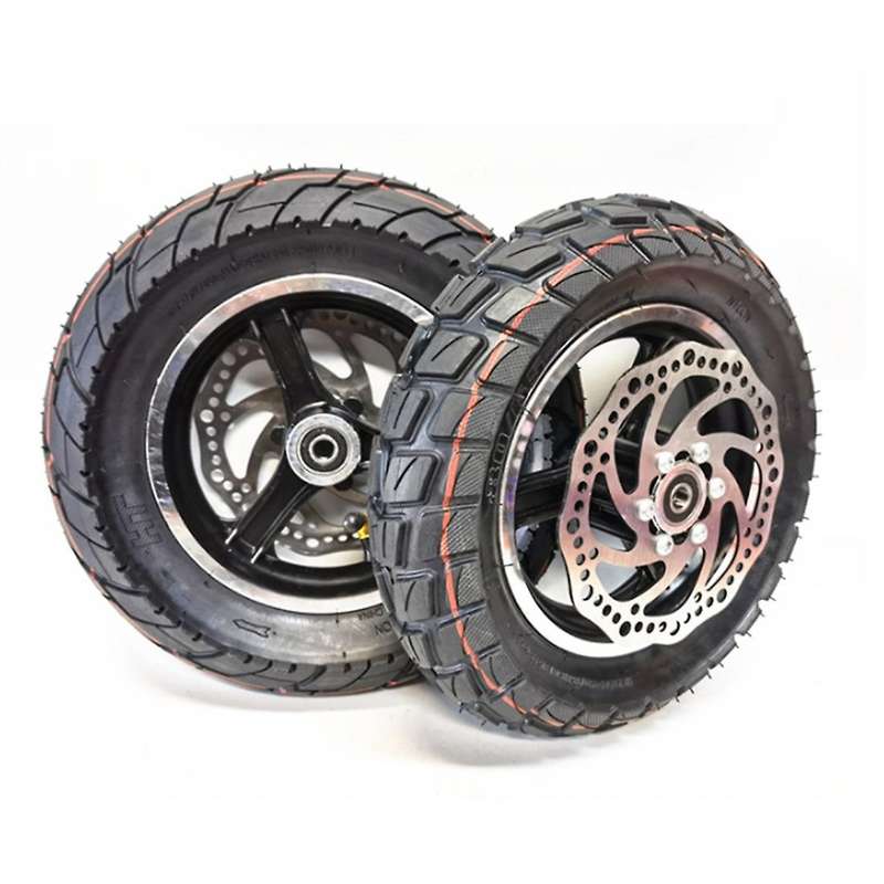 10 Inches Scooter Tire Tubeless Tire Full Wheel with Hub Universal for 10X3.0 255X80 Scooter Tires,R