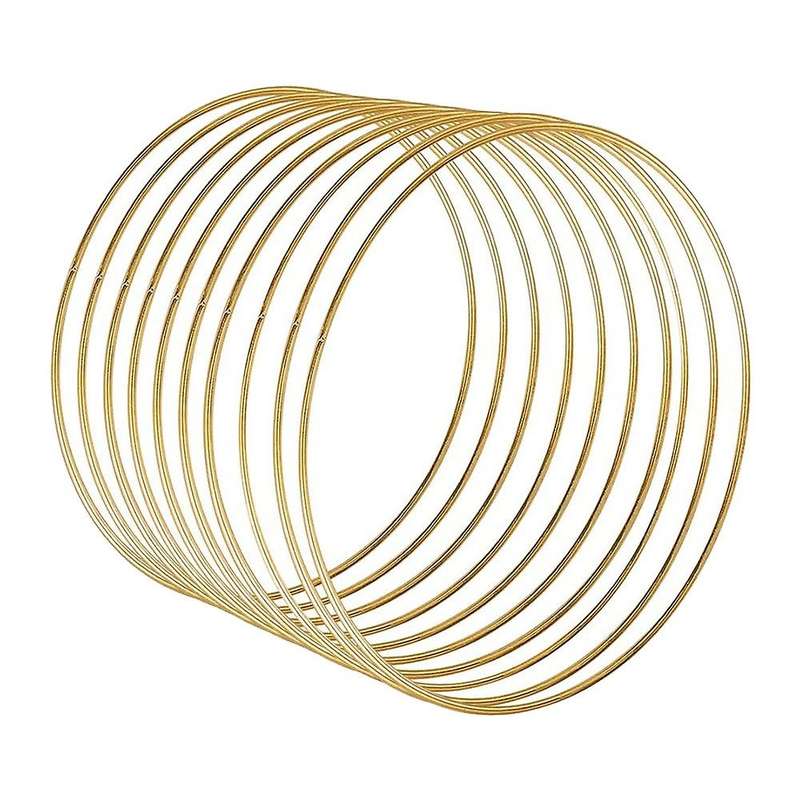 10 Pack 12 Inch Large Metal Floral Hoop Wreath Macrame Hoop Rings for DIY Dream Catcher,Wreath and W