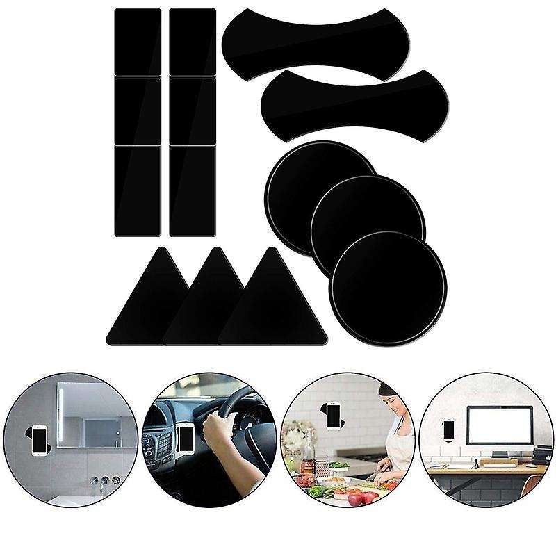 10 Pack Anti-Slip Gel Pad, Reusable Sticky Cell Phone Mount Holder Mat, Washable Non-Slip Auto Car P