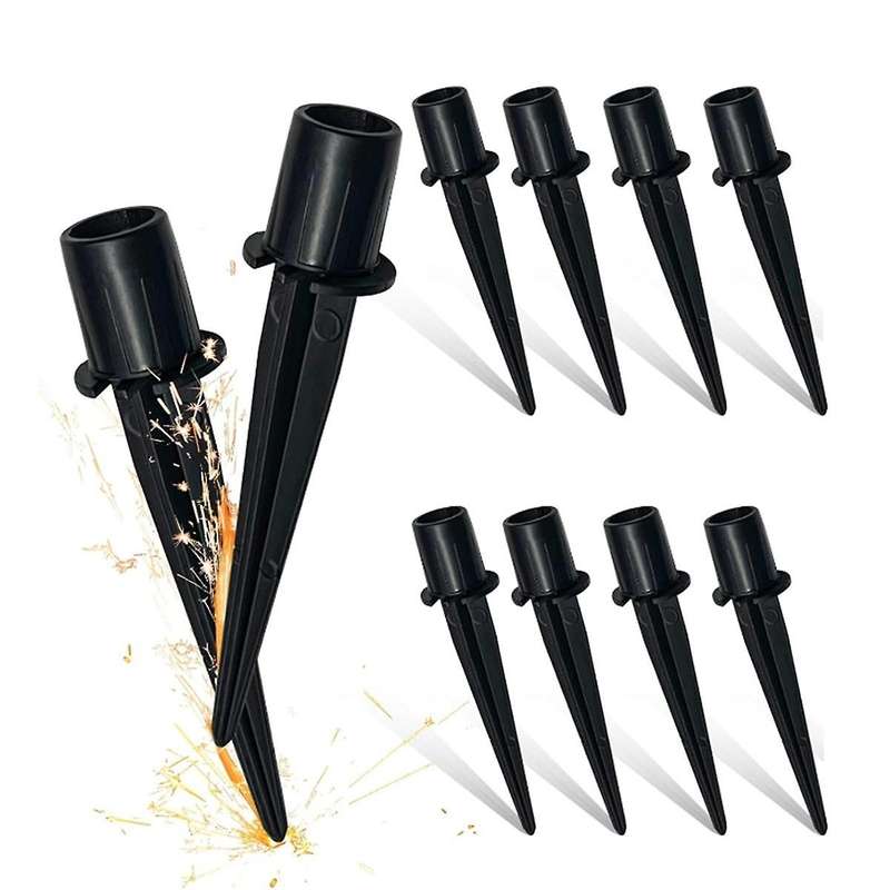 10 Pack Metal Replacement Stakes for Solar Lights Outdoor,Solar Pathway Lights Spike Replacer, Outdo