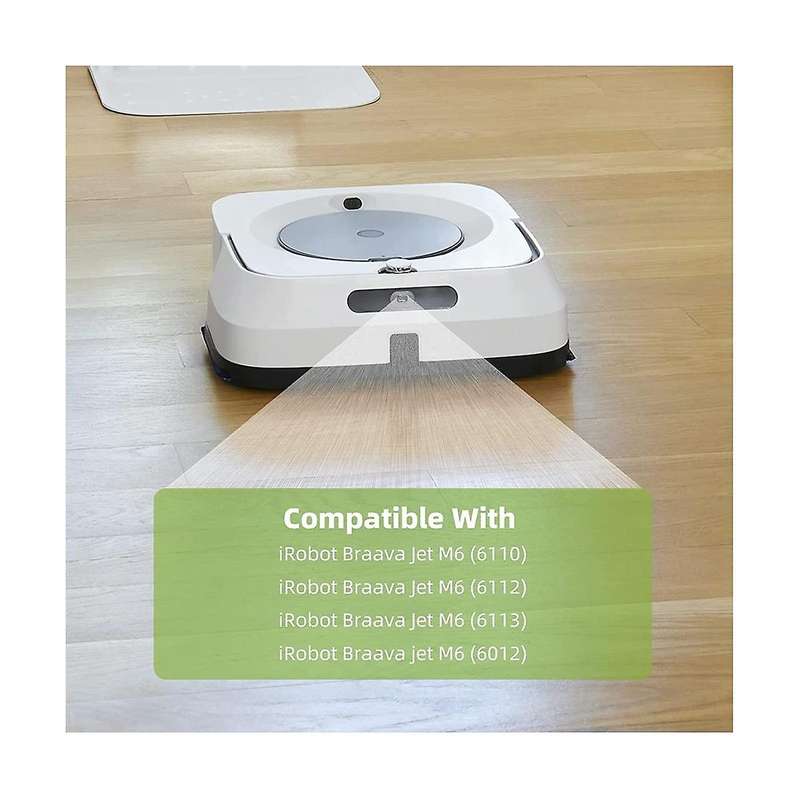 10 Pack Mop Pad for Jet M6 Ultimate Robot Mop,washable Microfiber Replacement Cleaning Pad