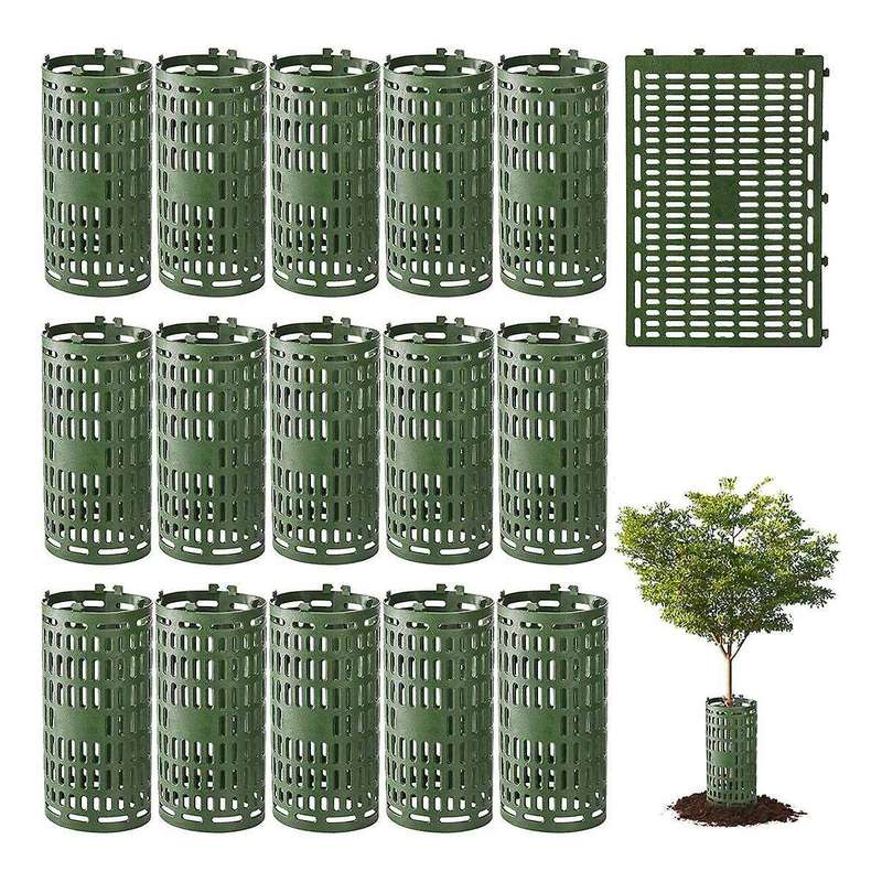 10 Pack Tree Trunk Protector, Plant Guard Protectors with Zip Ties, Garden Protection Tree Wraps Ca