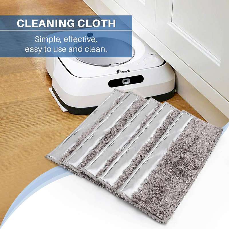 10 Pack Washable Mopping Pads for M6 Robot Mop,5 Wet and 5 Dry Mopping Pads