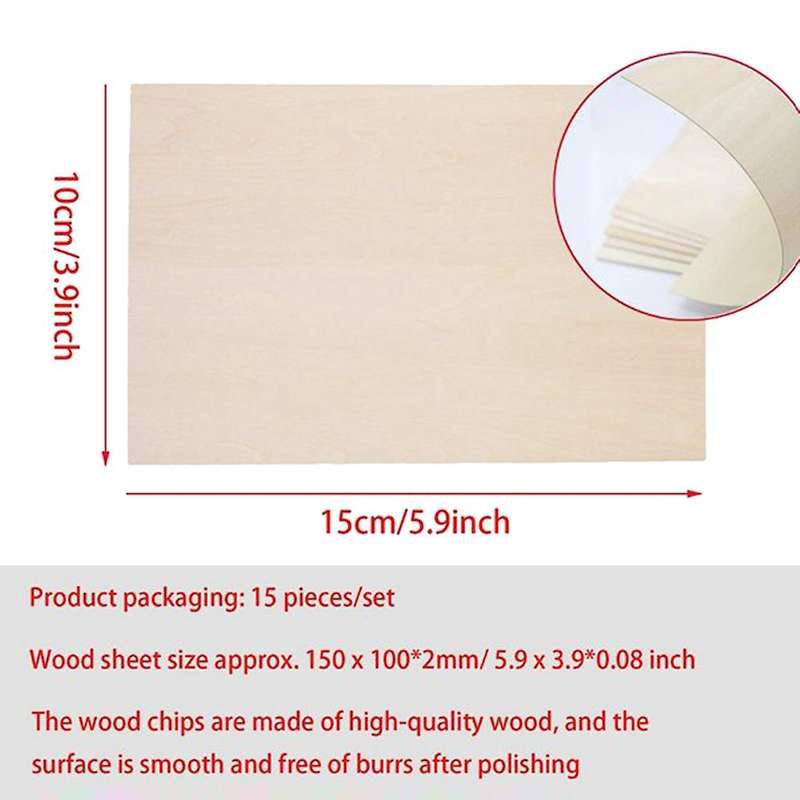 10 Pack Unfinished Wood Sheets,Balsa Wood Thin Wood Board Compatible House Aircraft Ship Boat Arts a