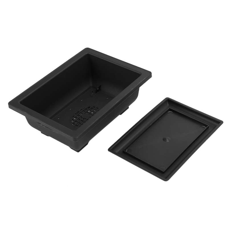 10 Packs Bonsai Training Pots with Tray Plastic Bonsai Growing Pot