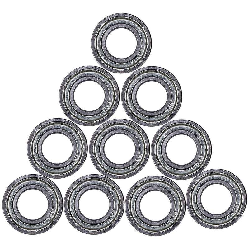 10 Pcs 12mm x 24mm x 6mm Sealed Deep Groove Radial Ball Bearings 6901Z