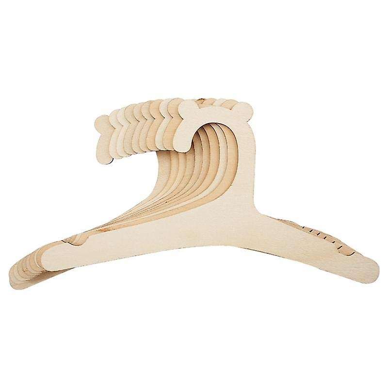 10 Pcs Baby Creative Hanger Rack Baby Wooden Clothes Hanger