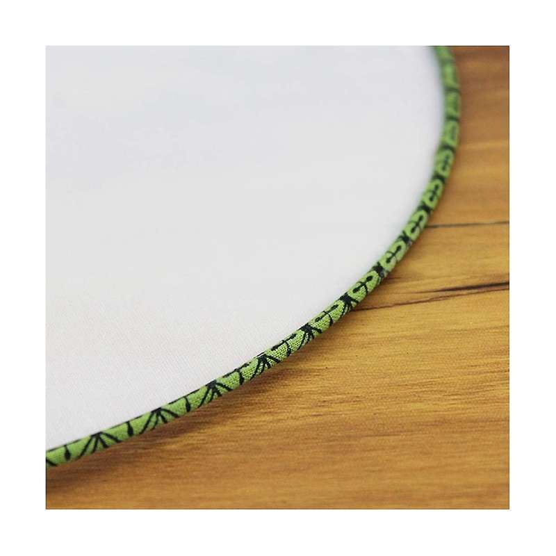 10 Pcs 21cm Blank Fan Children's Diy Painting Fan Silk Cloth Fan Plastic Hand Handle Round Fan