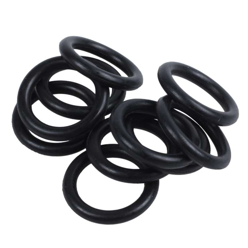 10 pcs Black Rubber Oil Seal O-rings Seals 16 x 11 x 2.5mm