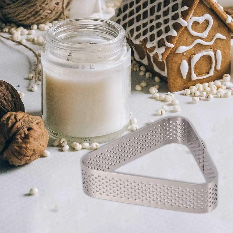 10 Pcs Boat Shape & Triple-cornered Stainless Steel Tart Ring Tower Cake Mould Baking Tools Perfora