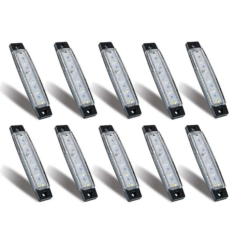 10 Pcs Boat Lights,12V 24V Waterproof Boat Interior Navigation Strip Light Deck Transom Step Cockpi