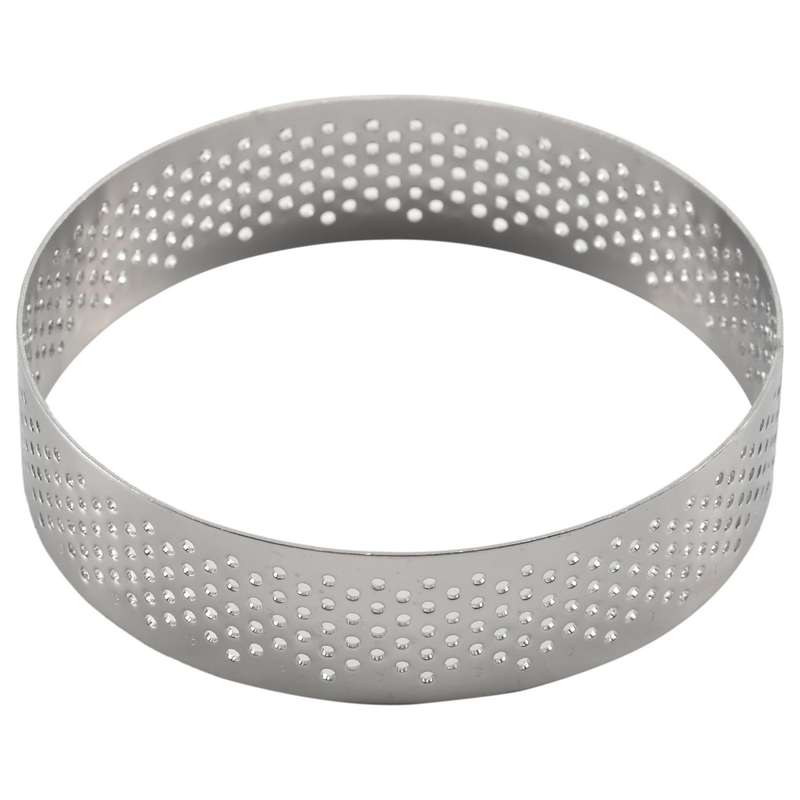10 Pcs Circular Stainless Steel Tart Ring Tower Pie Cake Mould