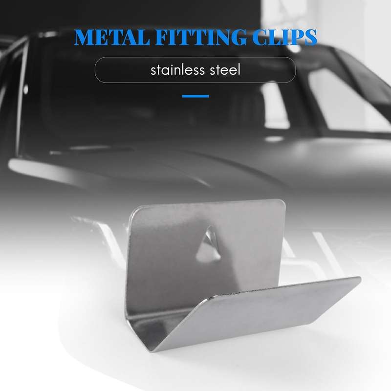 10 Pcs Car Rain Eyebrow Wind Rain Deflector Metal Fitting Clips Replacement for G3 Send