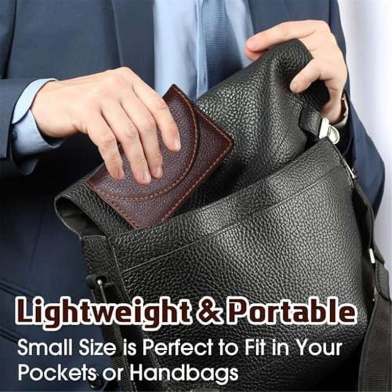 10 Pcs Business Card Holder Bulk PU Leather Business Card Case Pocket Business Card Organizer with M