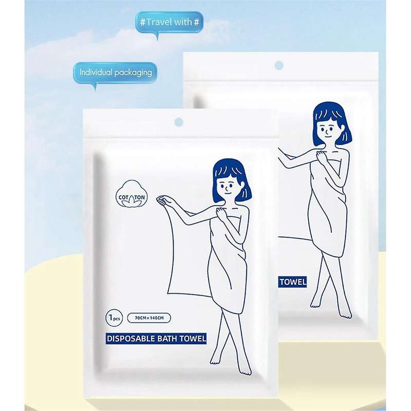 10 Pcs Disposable Bath Towel Travel Quick-drying Towel Travel Trip Essential Shower Washable Towels