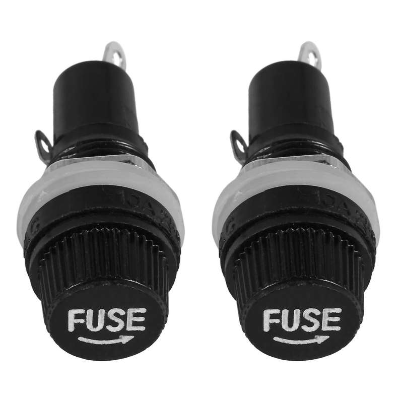 10 Pcs Electrical Panel Mounted 5 x 20mm Fuse Holder