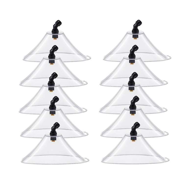 10 Pcs Drift Guard with Flat Sprayer Nozzle Shield for Most Sprayer From Drifting, Suitable for Farm
