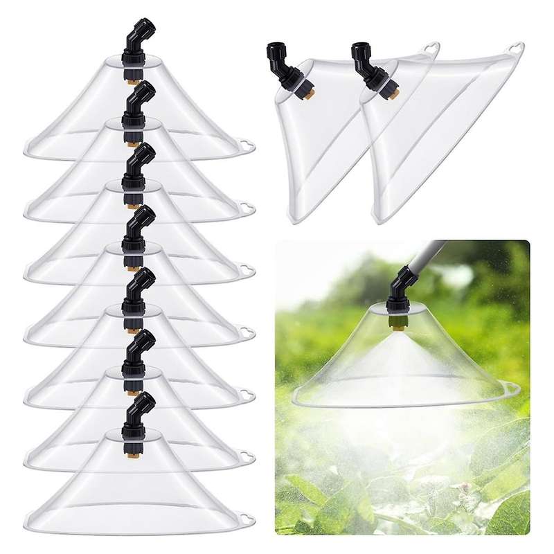 10 Pcs Drift Guard with Flat Sprayer Nozzle Shield for Most Sprayer From Drifting, Suitable for Farm