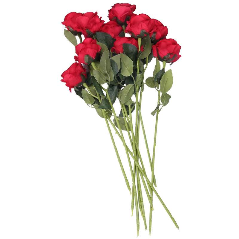 10 Pcs Latex Real Touch Decor Artificial Flowers Silk Flowers Floral Wedding Bouquet Home Party Des