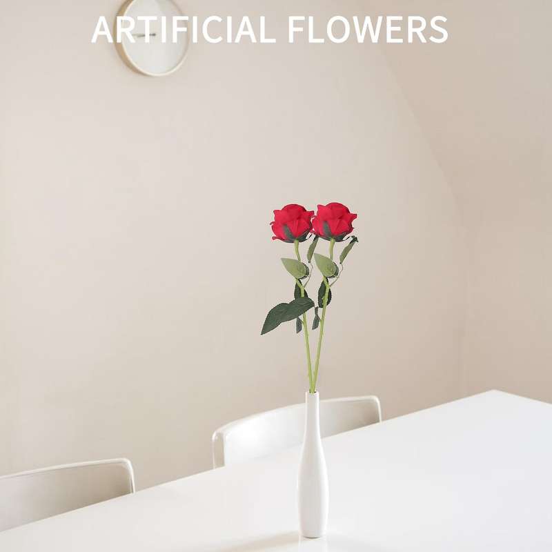 10 Pcs Latex Real Touch Decor Artificial Flowers Silk Flowers Floral Wedding Bouquet Home Party Des