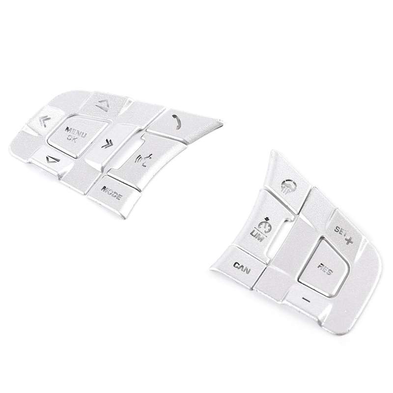 10 Pcs for Sport 2015-2019 Aluminum Alloy Car Steering Wheel Button Frame Sticker Cover(High Match)