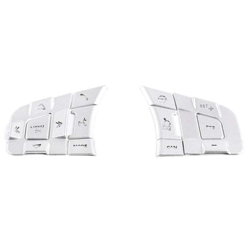 10 Pcs for Sport 2015-2019 Aluminum Alloy Car Steering Wheel Button Frame Sticker Cover(High Match)