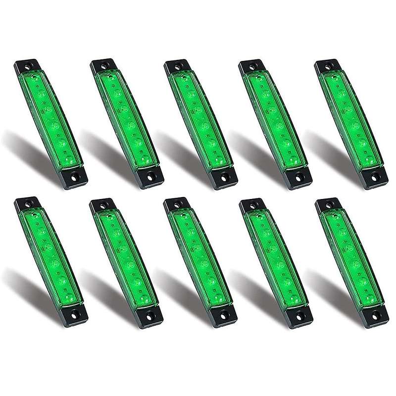 10 Pcs Marine Boat Lights,12V 24V Waterproof Boat Interior Navigation Strip Light Deck Transom Step