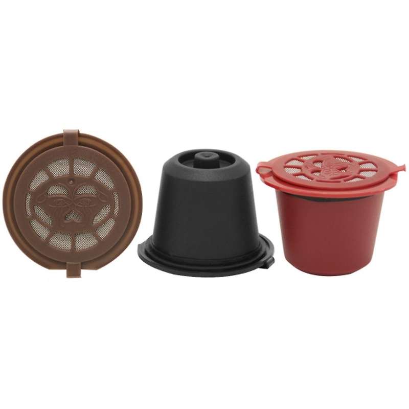 10 Pcs Reusable Refillable Coffee Capsule Filters for with Spoon Brush Kitchen Accessories Coffee Fi