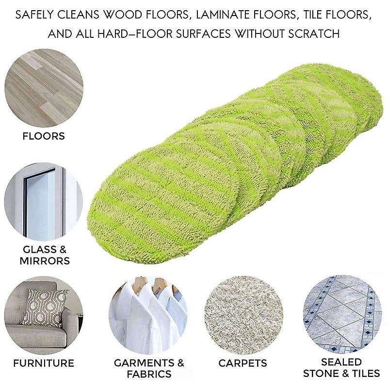 10 Pcs Replacement Pad for Cordless Electric Mop Sweeper Wireless Electric Mop Replacement Scrubber