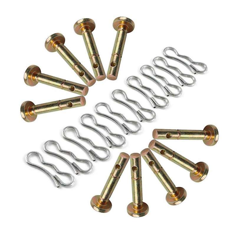 10 Pcs Shear Pins + 10 Pcs Cotters Pins for Snowblower- 738-04124 and 714-04040 Replacement for MTD