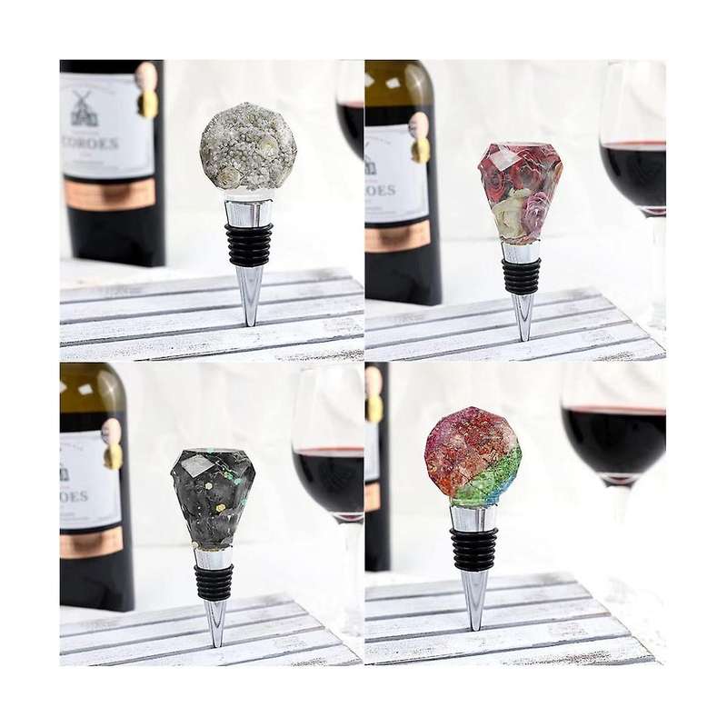 10 Pcs Thread Wine Bottles Metal Stoppers Set,blank Bottles Stopper Gifts for Wedding Wine Party