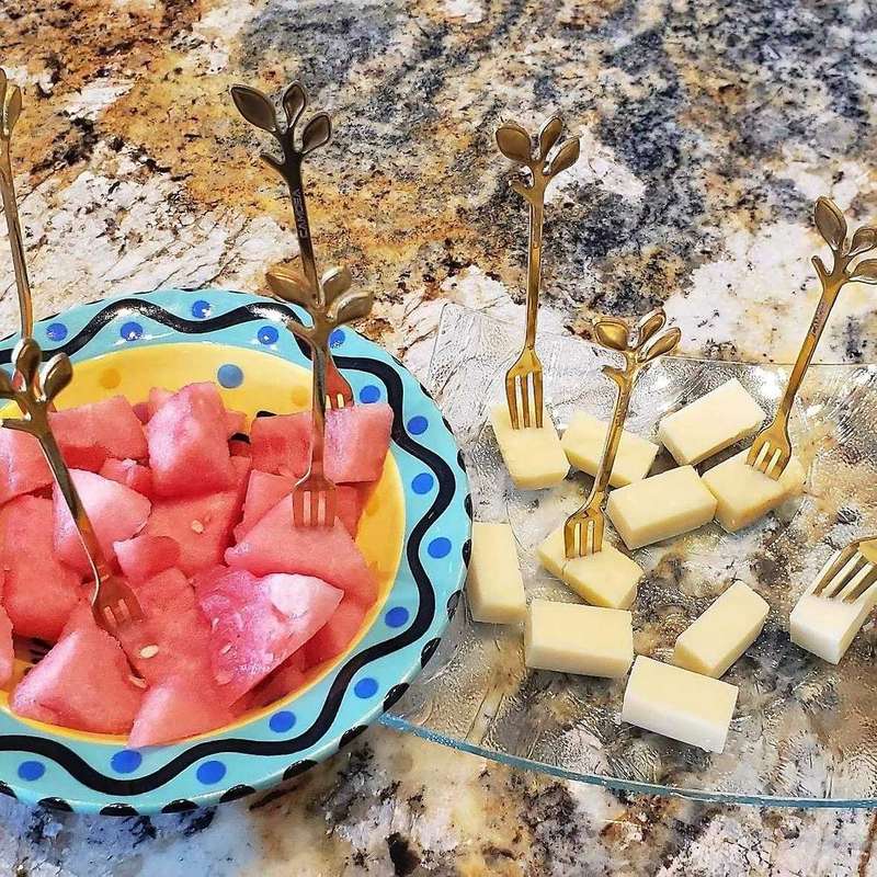 10 Pcs Stainless Steel Leaf Cake Fruit Forks Set Tasting Dessert Forks Kitchen Accessory Wedding Pa