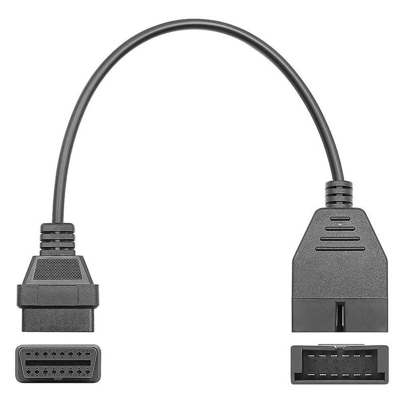 10 PCS Truck Diagnostic Tool Adapter OBD Conversion Cable 12-Pin to 16-Pin OBD2 Adapter Extension Ca