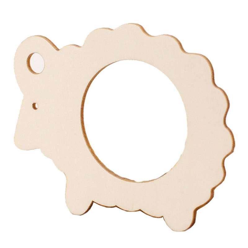 10 PCS Wooden Sheep Shape Napkin Holder Rings Towel Buckles Banquet Christmas Wedding Luncheons Din