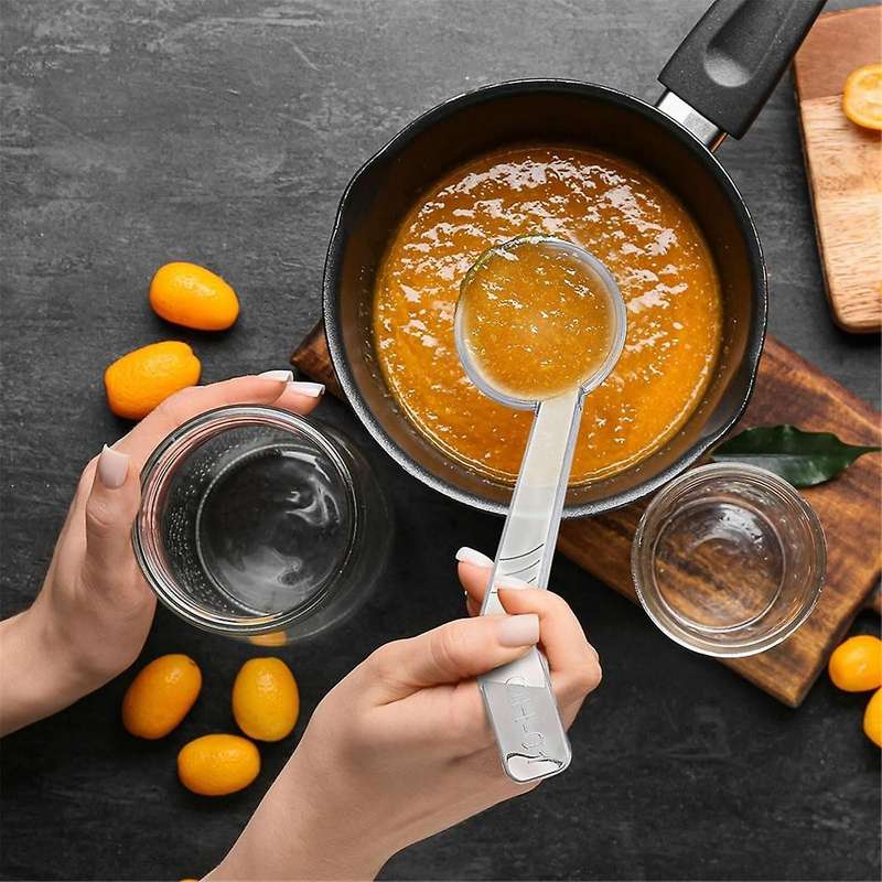 10 Pieces 7.8inch 1oz Clear Small Ladle Mini Ladle for Sauce Long Handle Plastic Punch Bowl Ladle Se