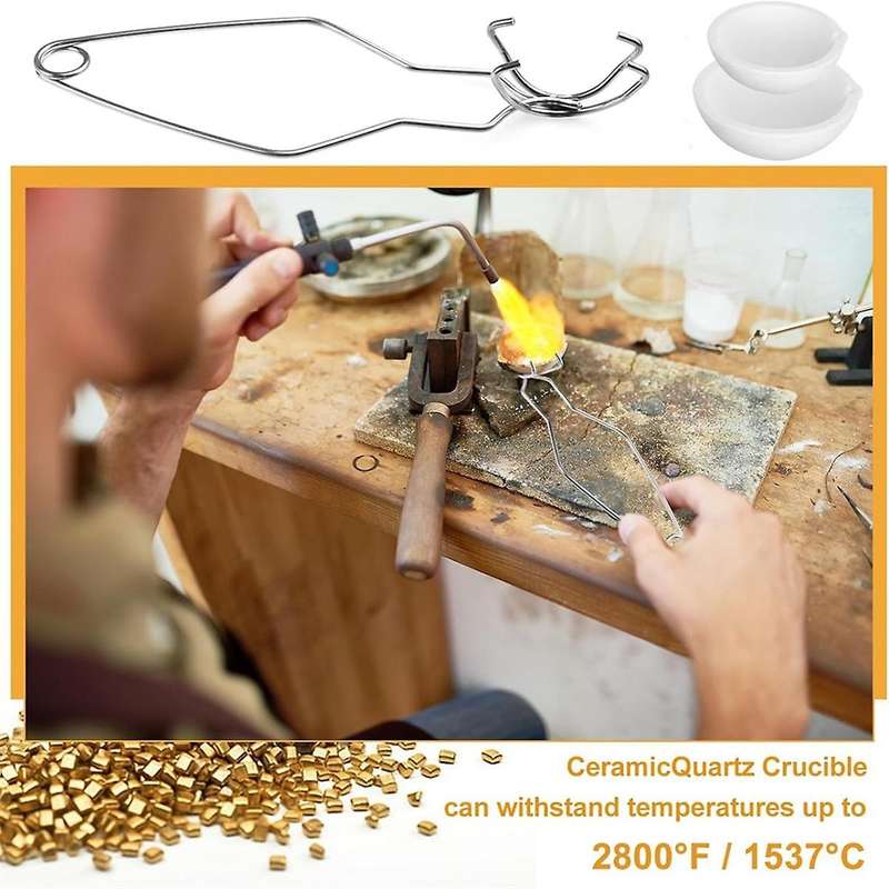 10 Piece Small Fused Ceramic Passion Plate Cup Set Jewelry Refining Casting Pot