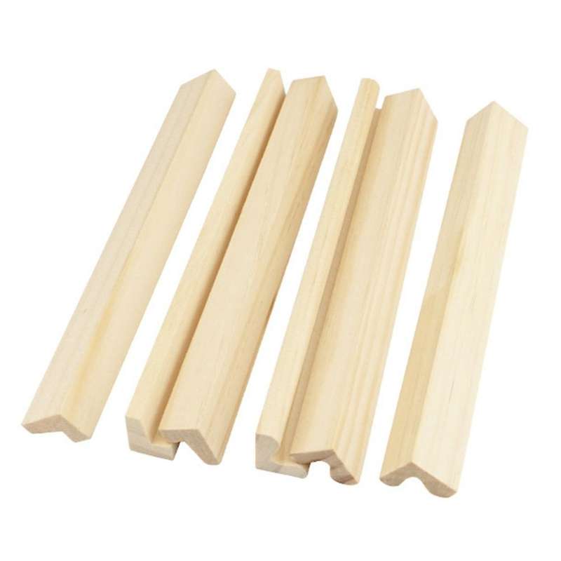 10 Piece Wooden Rack Tile Rack Wooden Rack Storage Tray for Mexico Train Wooden Shelf, 19 Cm Long