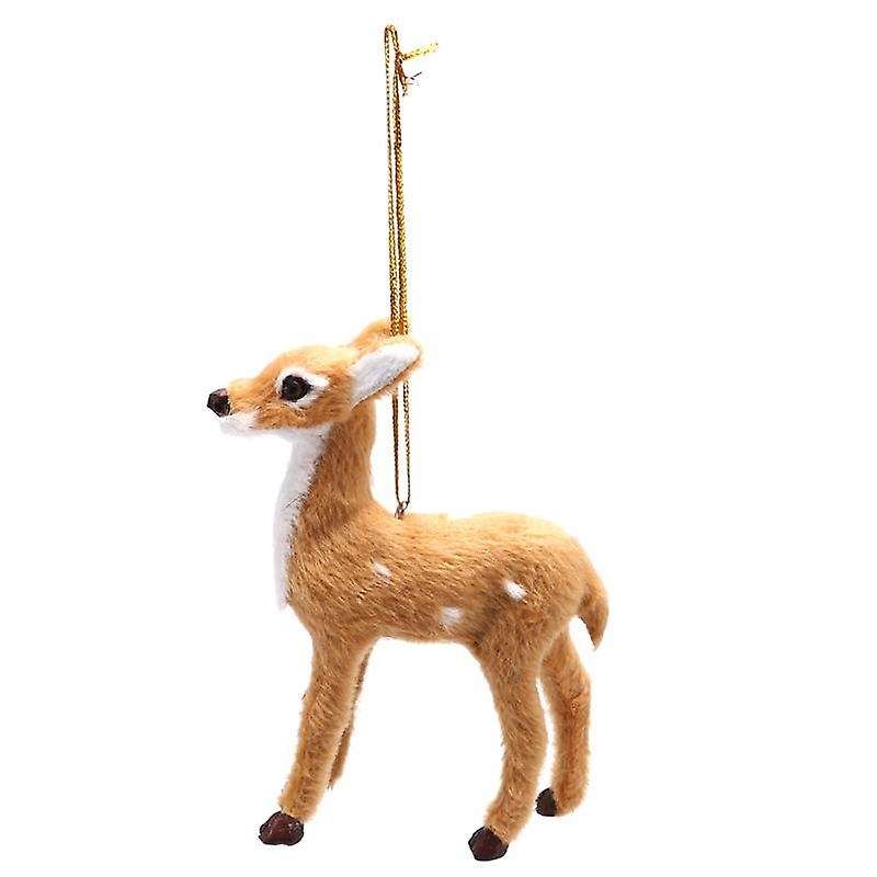 10 Pieces of Stuffed Animal Decoration Woodland Animal Ornaments Hanging Fur Christmas Ornament Deco