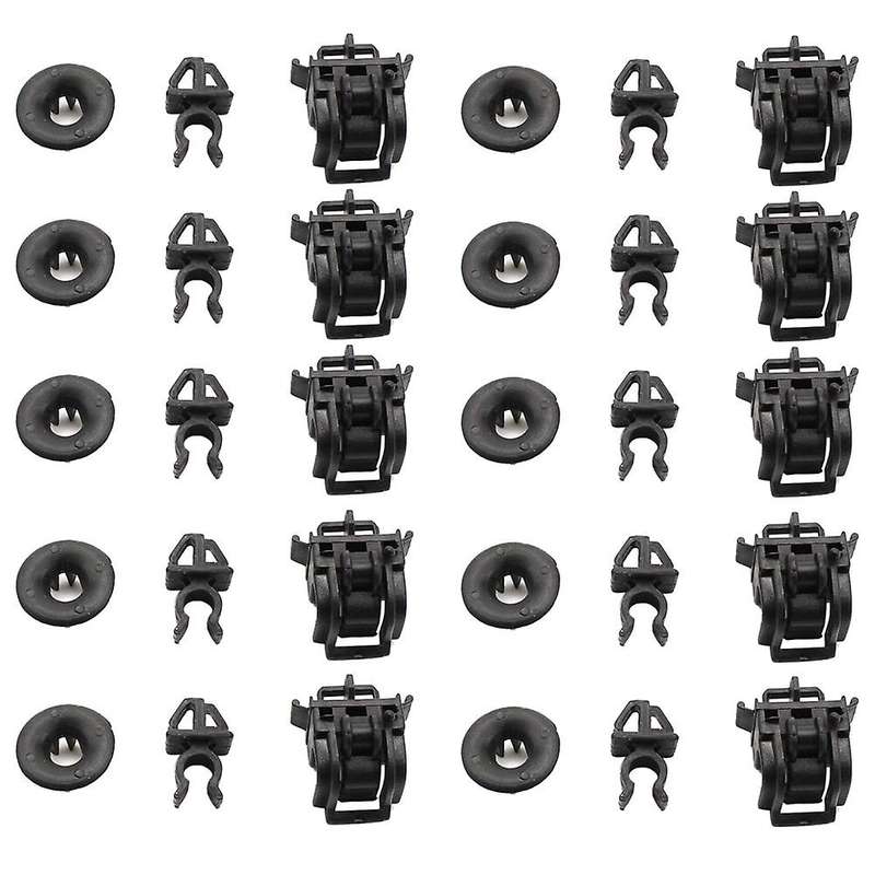 10 Set Engine Hood Rod Holder Opener Stay Grommet Clips for Accord Odyssey Pilot Fit RB1 90601-S84-A