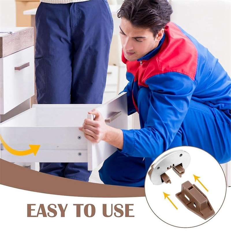 10 Sets Drawer Replacement Parts Drawer Slides Rail Replacement Kit Improved Commercial Style Drawer