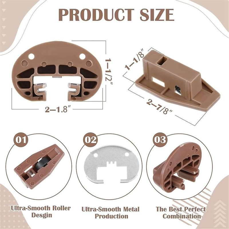 10 Sets Drawer Replacement Parts Drawer Slides Rail Replacement Kit Improved Commercial Style Drawer