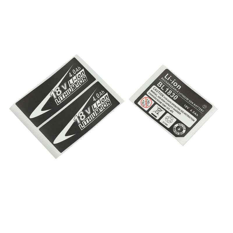 10 Sets of BL1830 Label Lithium Ion Battery 18V 4.0Ah Sticker Label Suitable for 18V Battery Logo