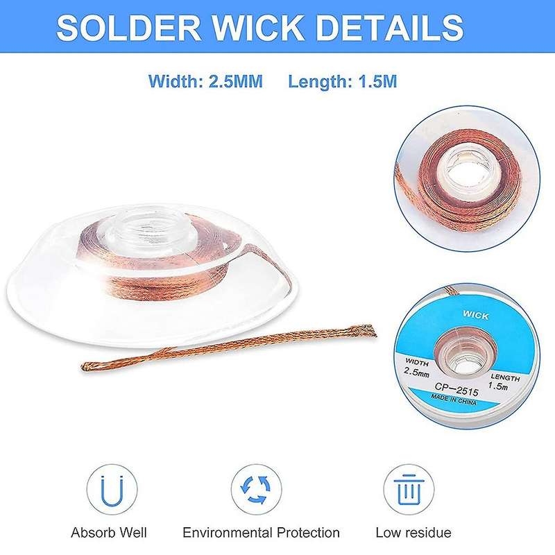 10 Soldering Accessories Kit Double Sided Soldering Assist Aid Repair Tool Solder Sucker Desoldering