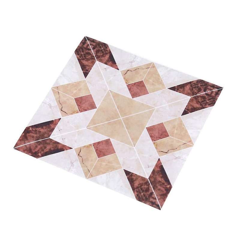 10 Sheets Of Self-adhesive Pvc Tile Floor Wall Stickers 3d Stickers for Home Decoration Twill Film